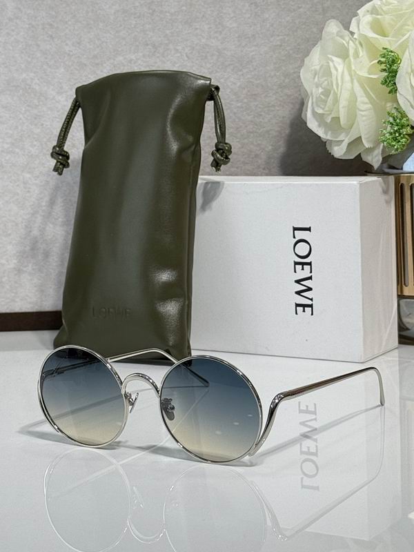 LOEWE Slim Round Metal Sunglasses