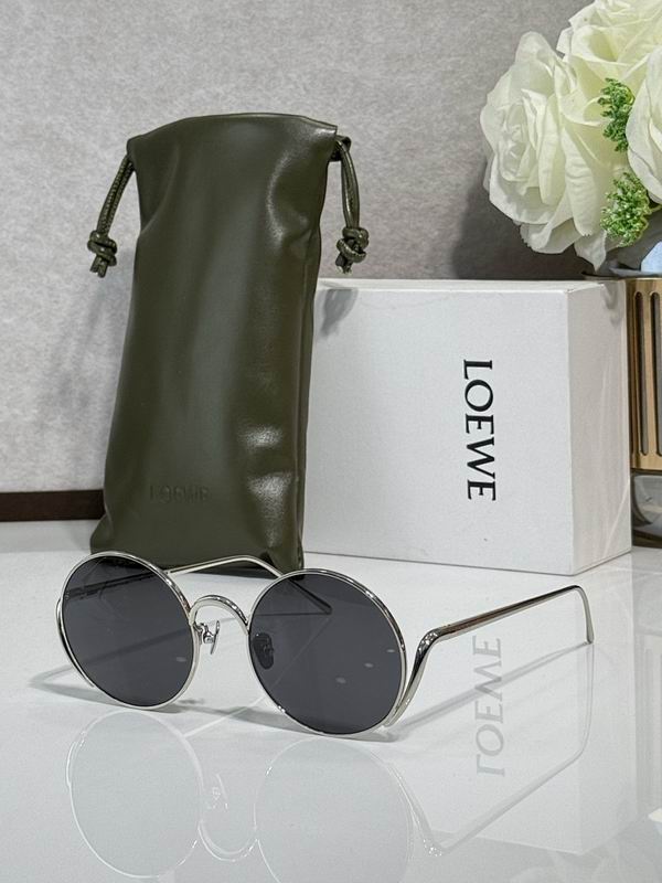 LOEWE Slim Round Metal Sunglasses
