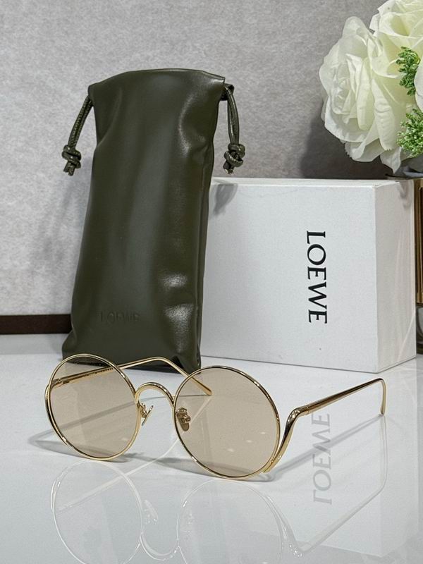 LOEWE Slim Round Metal Sunglasses