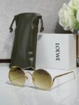 LOEWE Slim Round Metal Sunglasses