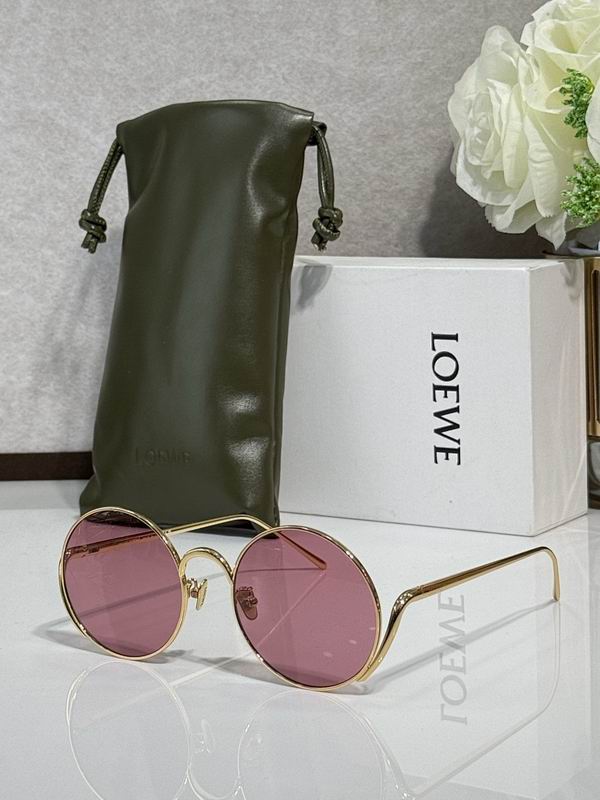 LOEWE Slim Round Metal Sunglasses