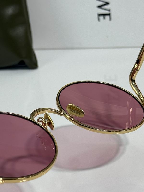 LOEWE Slim Round Metal Sunglasses