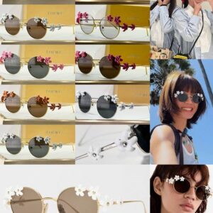 LOEWE Floral Round Sunglasses