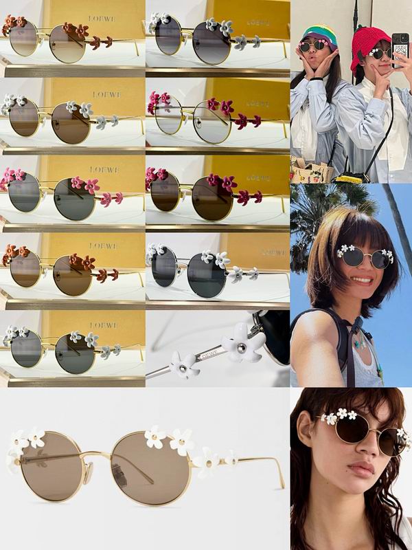 LOEWE Floral Round Sunglasses