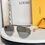 LOEWE Metal Pilot Sunglasses with Gold Anagram