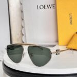 LOEWE Metal Pilot Sunglasses with Gold Anagram