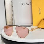 LOEWE Metal Pilot Sunglasses with Gold Anagram