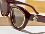 LOEWE Gold Trim Cat-Eye Sunglasses – Unisex Luxury UV Protection