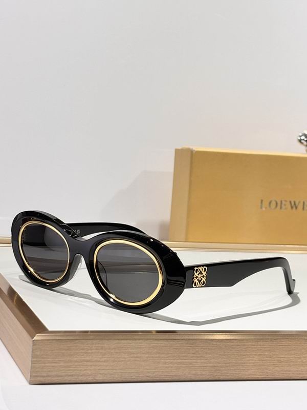 LOEWE Gold Trim Oval Sunglasses