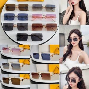 LOEWE Luxury UV Protection Rectangle Sunglasses