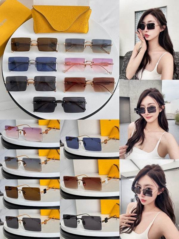 LOEWE Luxury UV Protection Rectangle Sunglasses
