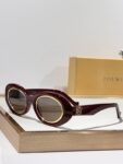 LOEWE Gold Trim Oval Sunglasses