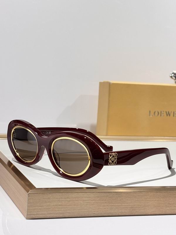 LOEWE Gold Trim Oval Sunglasses