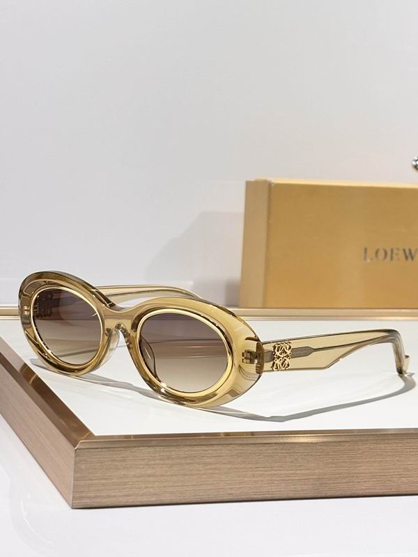 LOEWE Gold Trim Oval Sunglasses