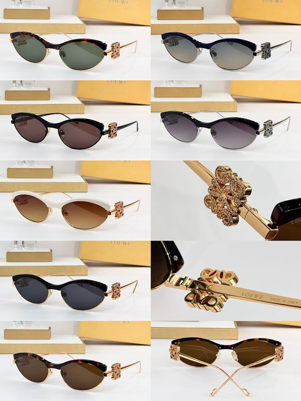 LOEWE Crystal Anagram Cat-Eye Sunglasses