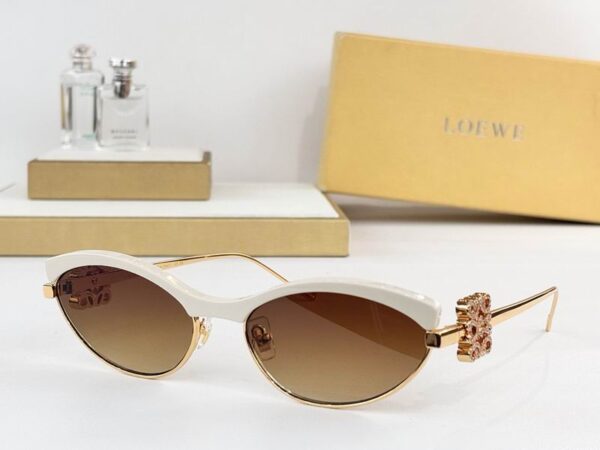 LOEWE Crystal Anagram Cat-Eye Sunglasses