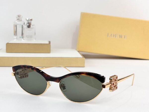 LOEWE Crystal Anagram Cat-Eye Sunglasses