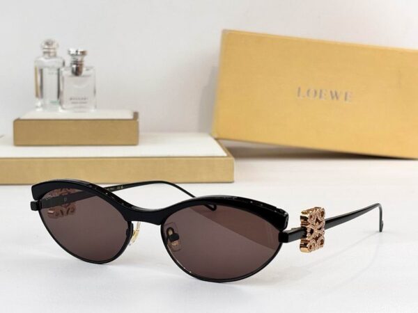 LOEWE Crystal Anagram Cat-Eye Sunglasses
