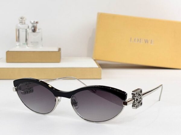 LOEWE Crystal Anagram Cat-Eye Sunglasses
