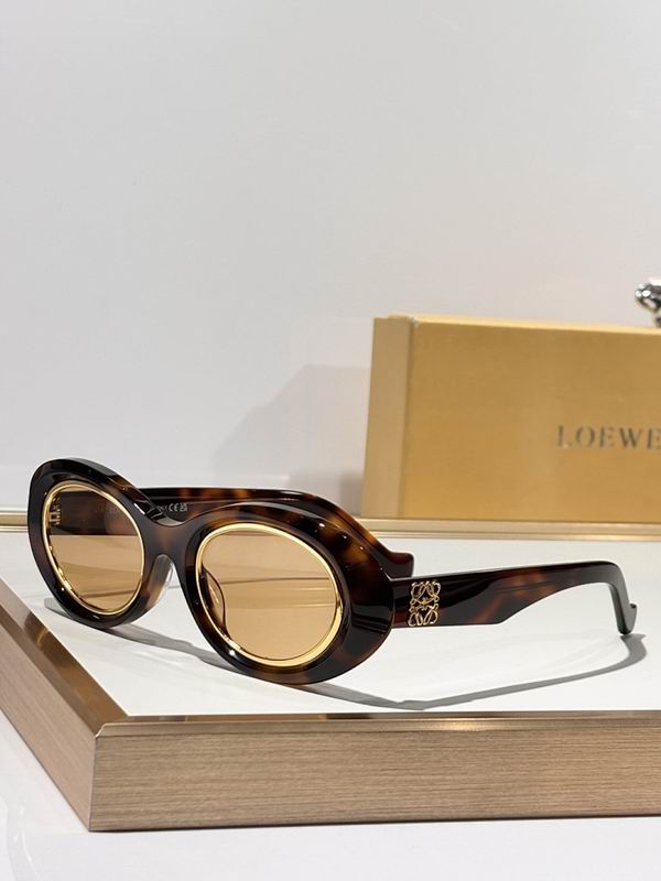LOEWE Gold Trim Oval Sunglasses