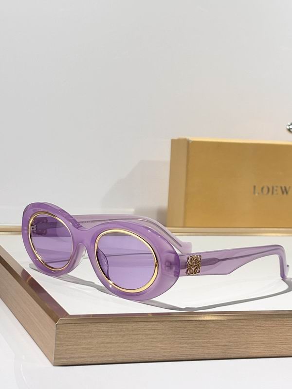 LOEWE Gold Trim Oval Sunglasses