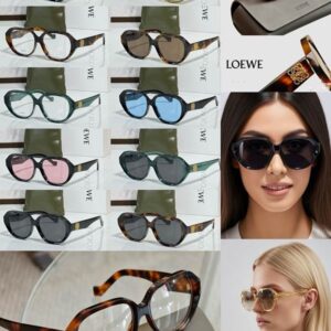 LOEWE Retro Slim Oval Cat-Eye Sunglasses
