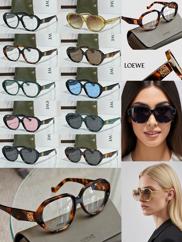 LOEWE Retro Slim Oval Cat-Eye Sunglasses