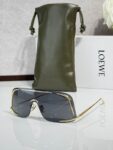 LOEWE Futuristic Shield Sunglasses – Bold Metal Frame UV Protection