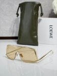 LOEWE Futuristic Shield Sunglasses – Bold Metal Frame UV Protection