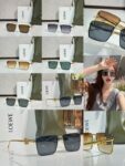 LOEWE Anagram Rimless Square Sunglasses