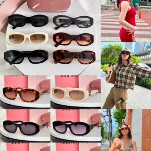 MiuMiu Retro Oval Sunglasses – Luxury Statement Eyewear for Women