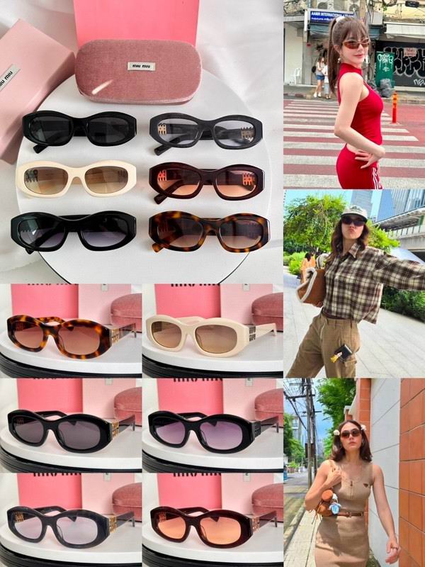 MiuMiu Retro Oval Sunglasses – Luxury Statement Eyewear for Women