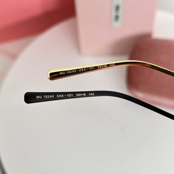 Miu Miu Slim Cat-Eye Sunglasses | Metal Frame Vintage Style UV400 Protection