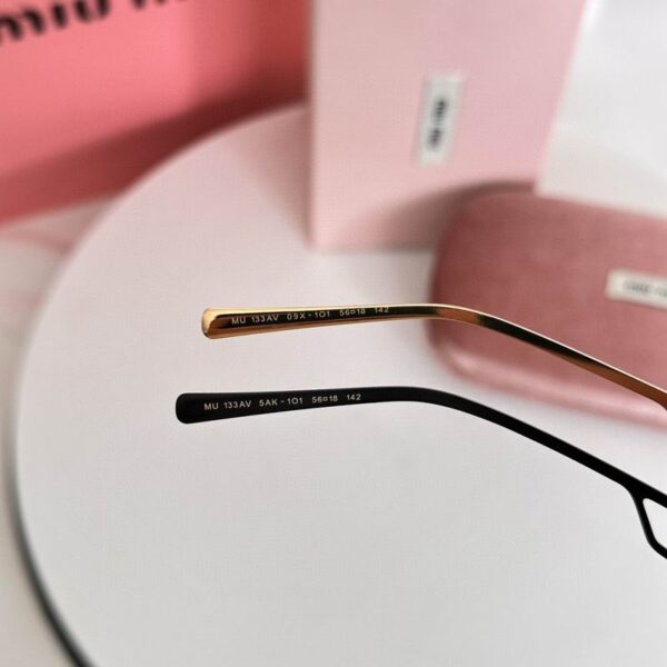 Miu Miu Vintage Round Logo Accent Sunglasses