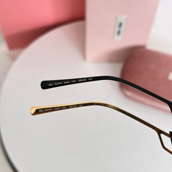 Miu Miu Vintage Round Logo Accent Sunglasses