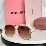 Miu Miu Elegant Rimless Sunglasses – Premium Oval Frame UV Protection