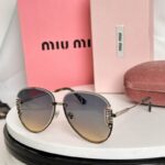 Miu Miu Elegant Rimless Sunglasses – Premium Oval Frame UV Protection
