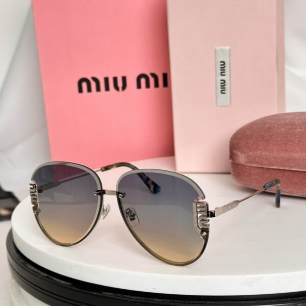Miu Miu Elegant Rimless Sunglasses – Premium Oval Frame UV Protection