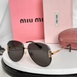 Miu Miu Elegant Rimless Sunglasses – Premium Oval Frame UV Protection