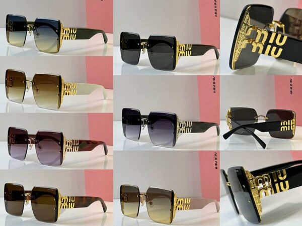 MiuMiu Iconic Oversized Square Logo Sunglasses