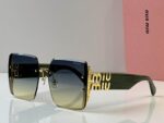 MiuMiu Iconic Oversized Square Logo Sunglasses