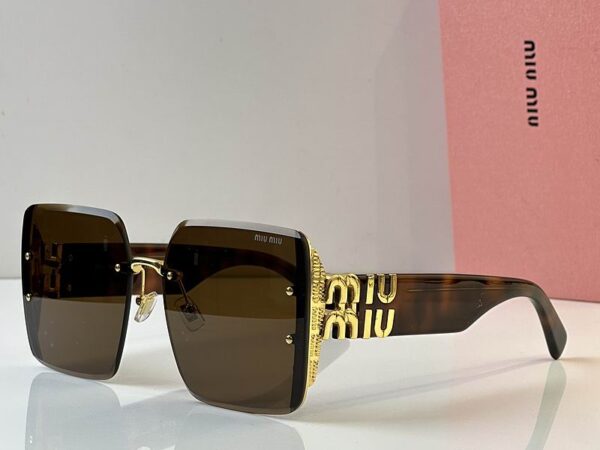 MiuMiu Iconic Oversized Square Logo Sunglasses