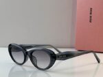 MiuMiu Retro Oval Statement Sunglasses