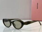 MiuMiu Retro Oval Statement Sunglasses