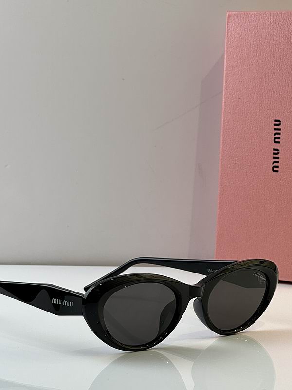 MiuMiu Retro Oval Statement Sunglasses