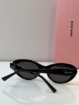 MiuMiu Retro Oval Statement Sunglasses