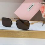MiuMiu Elegant Rectangle Frame Sunglasses