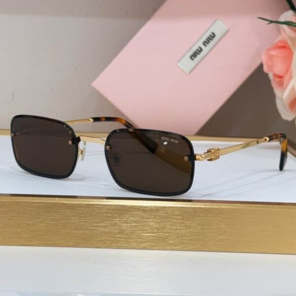 MiuMiu Elegant Rectangle Frame Sunglasses