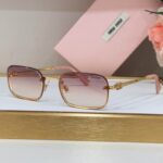 MiuMiu Elegant Rectangle Frame Sunglasses