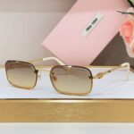 MiuMiu Elegant Rectangle Frame Sunglasses